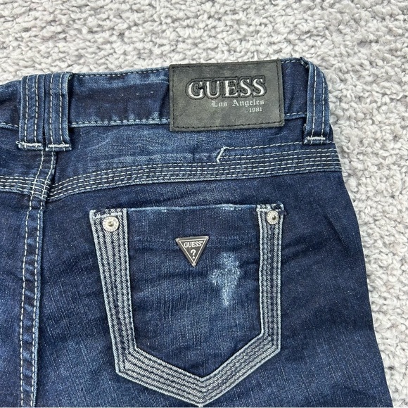Guess Shorts Womens 26 Denim Bermuda Length Stretch Streetwear Night Out Beach - Picture 5 of 5